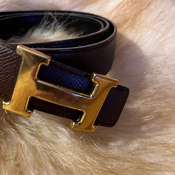 🎁HERMÈS Reversible H Belt Kit Size 100 : L unisex men women - Picture 3 of 8